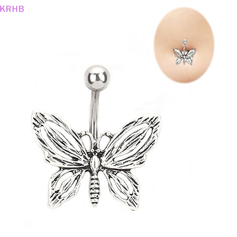 Khuyên Rốn Hình Bướm Bằng Hợp Kim Đính Đá Quyến Rũ Dành Cho Nữ Mới