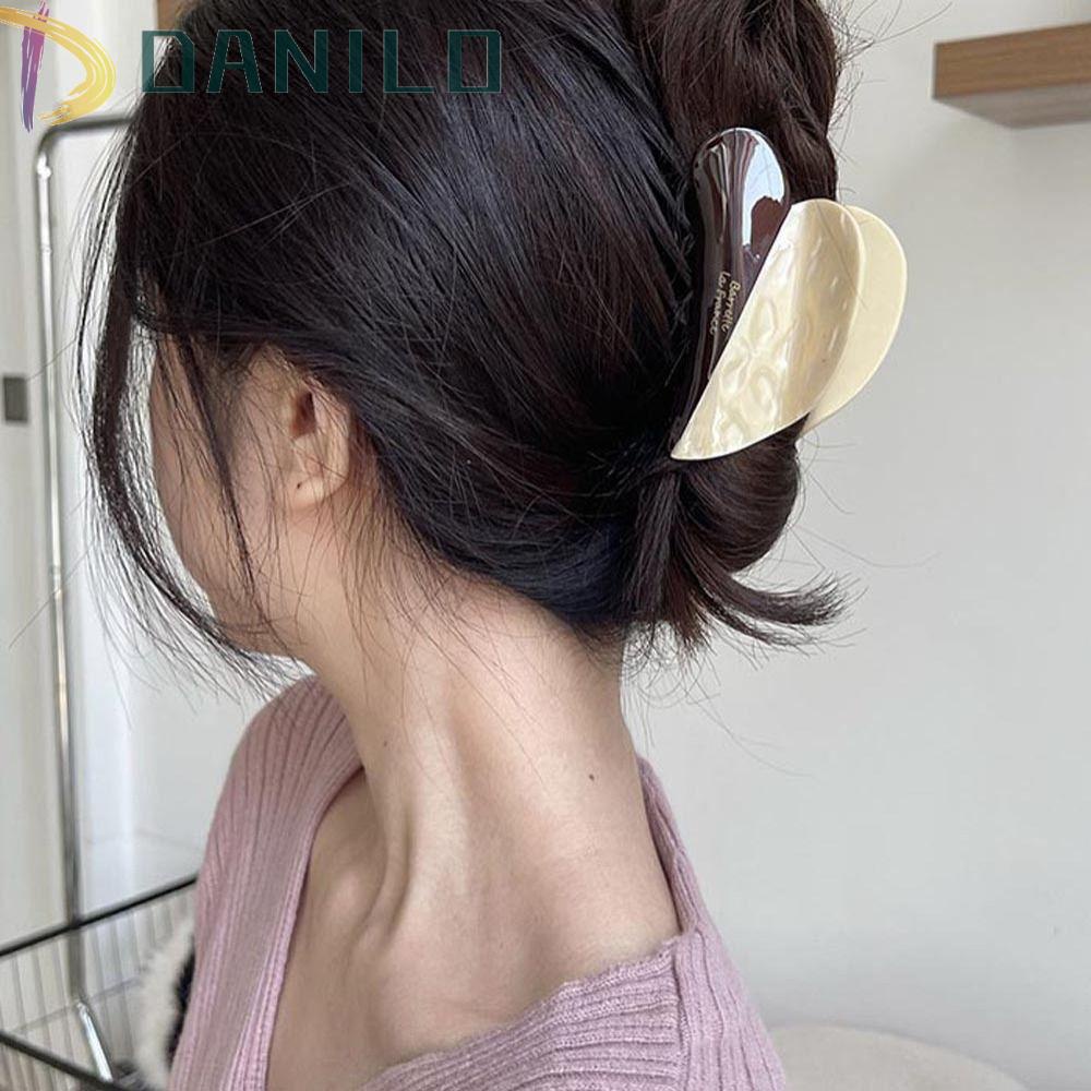 Kẹp Tóc Đuôi Ngựa Hình Oval Cỡ Lớn Sáng Tạo Thanh Lịch Cho Nữ