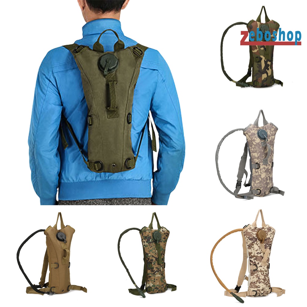 Zeboshop Túi Đựng Nước 3L Họa Tiết Rằn Ri Unisex Tiện Dụng Khi Đi Xe Đạp Leo Núi