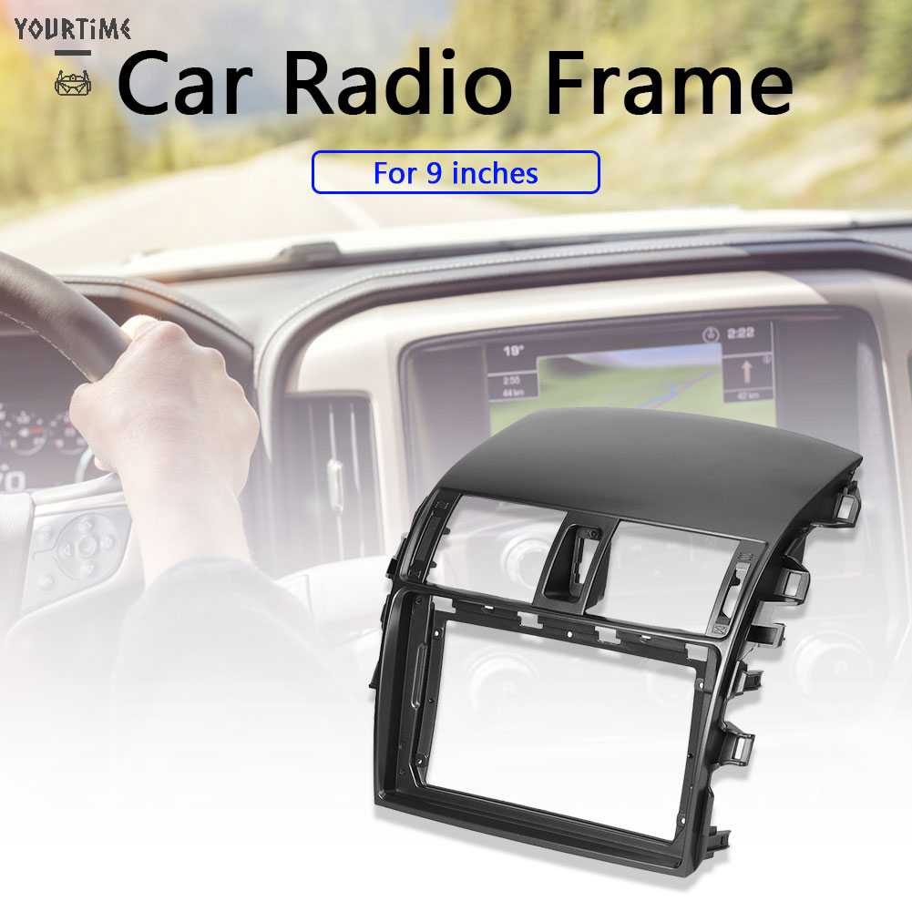 Khung Viền Bảng Điều Khiển Âm Thanh 2 DIN Cho Toyota Corolla 2009-2013