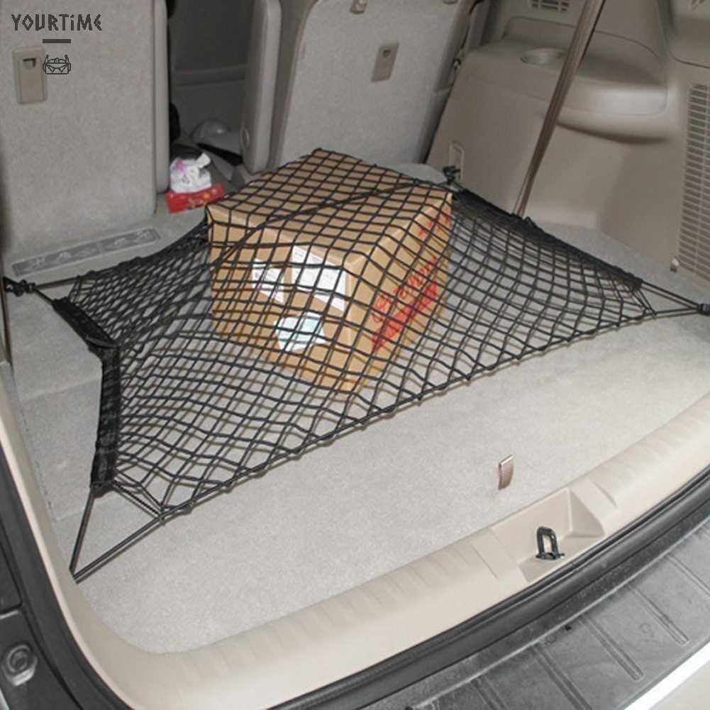 Lưới Giữ Đồ Co Giãn 4 Móc Gắn Phía Sau Xe Hơi