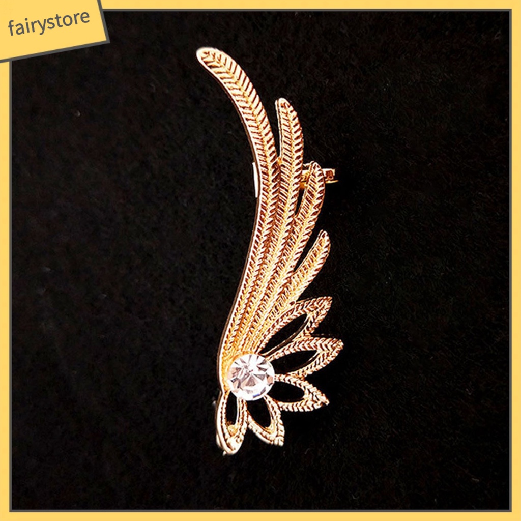 1 Khuyên Kẹp Vành Tai Hình Đôi Cánh Phong Cách Vintage