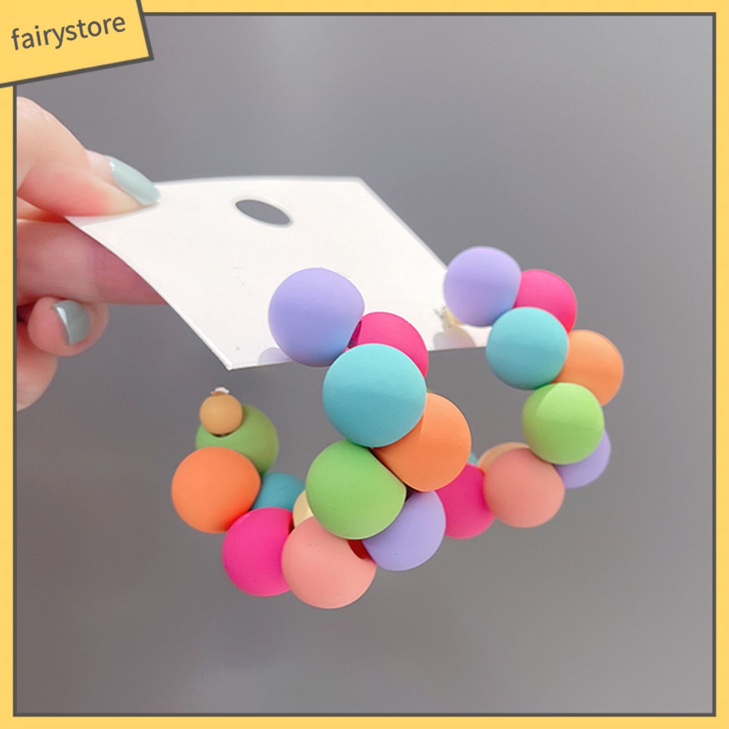 1 Đôi Bông Tai Bạc Sterling 925 Nhiều Màu Sắc Thoải Mái