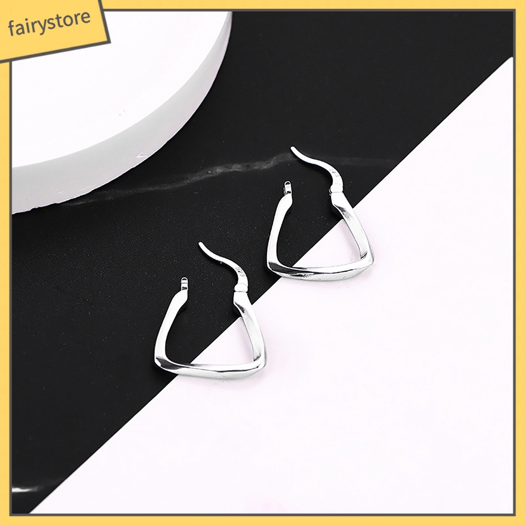 [FRO] 1 Bông Tai Dạng Hở Bề Mặt Mịn Bền Quyến Rũ Tinh Tế Quyến Rũ