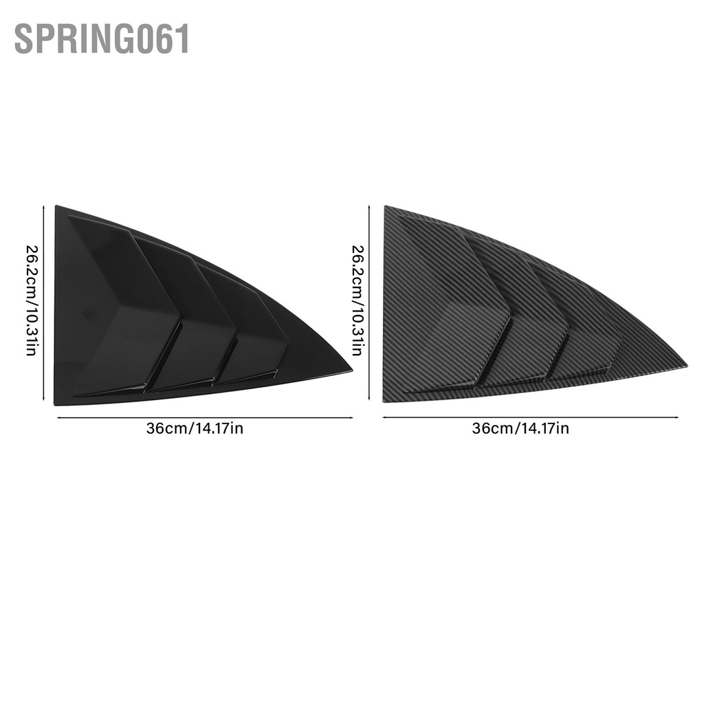 Spring061 2 Chiếc Cửa Sổ Bên Xẻ Tà Bề Mặt Mịn Tam Giác Bộ Chia Bóng Bao Da Thay Thế Cho Mẫu Tesla Model Y 2021 Đến 2023