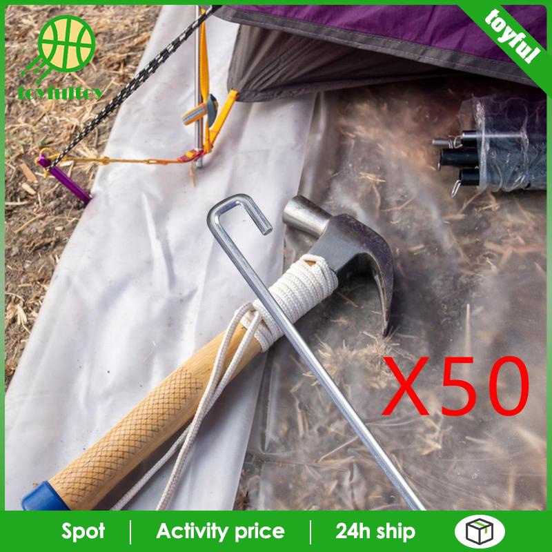 Set 50 Cọc Nhôm 25cm Chuyên Dụng Cho Dựng Lều