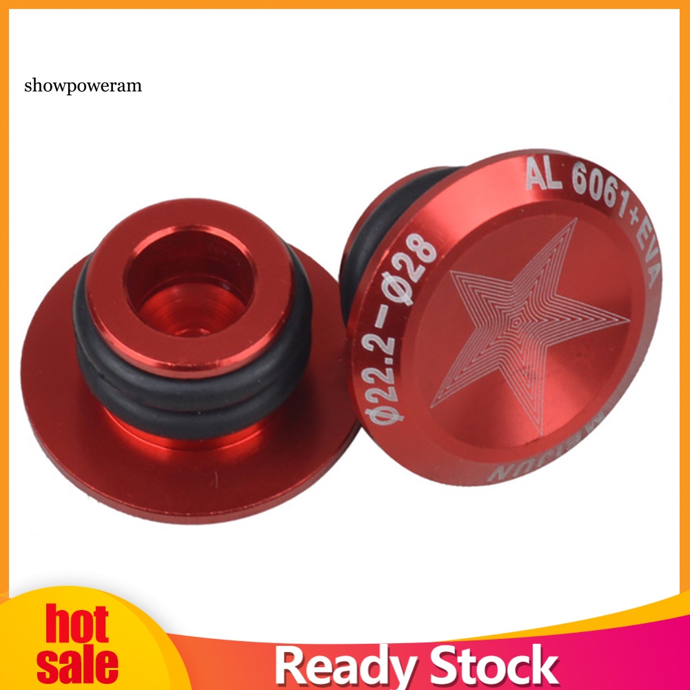 Set 2 Nút Gắn Tay Lái Xe Đạp Leo Núi Bằng Hợp Kim Nhôm