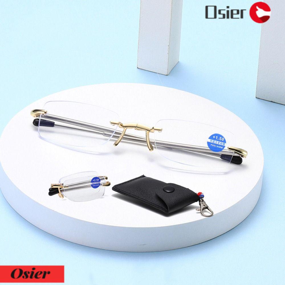 Mắt Kính Đọc Sách Siêu Nhẹ Thoải Mái Có Thể Gập Lại Kèm Túi Đựng 1 Cái