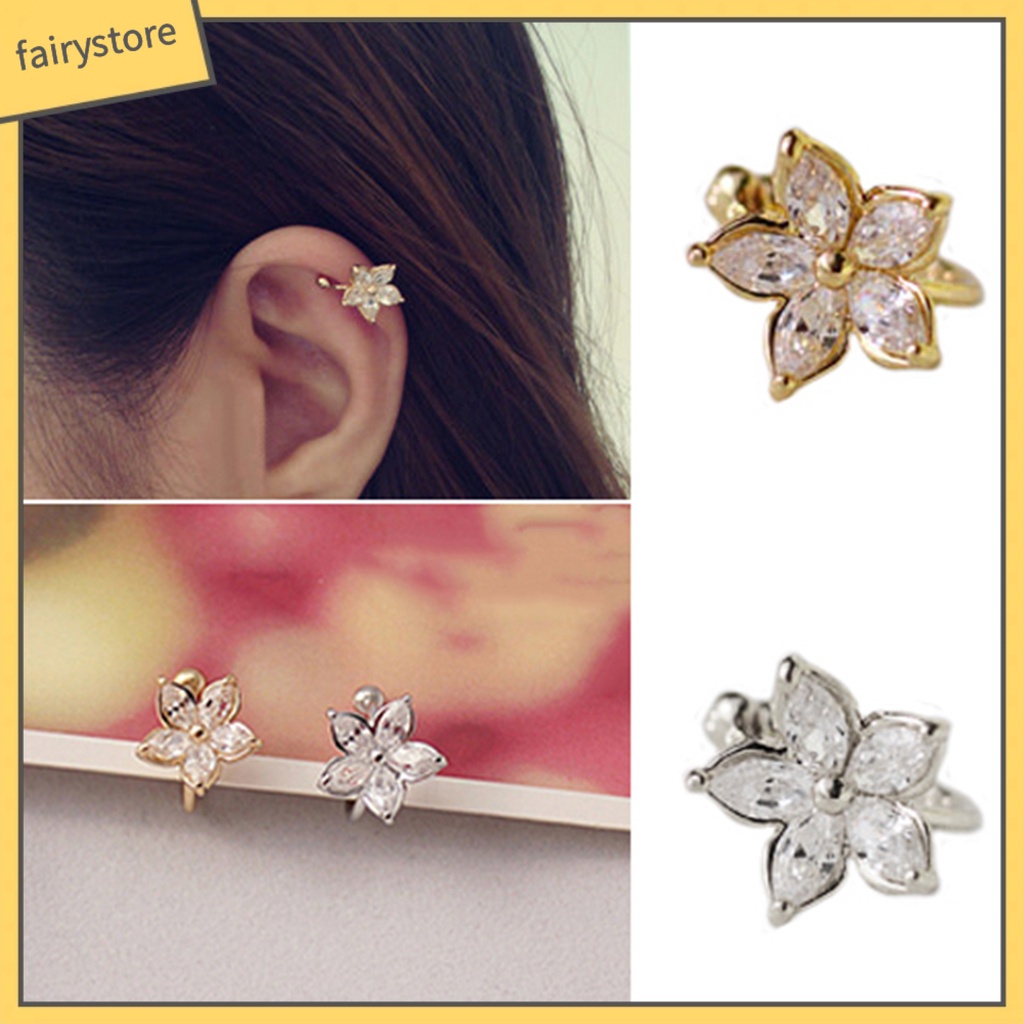 1 Khuyên Tai Hợp Kim Hình Chữ U Không Phai Màu Không Dễ Gỉ