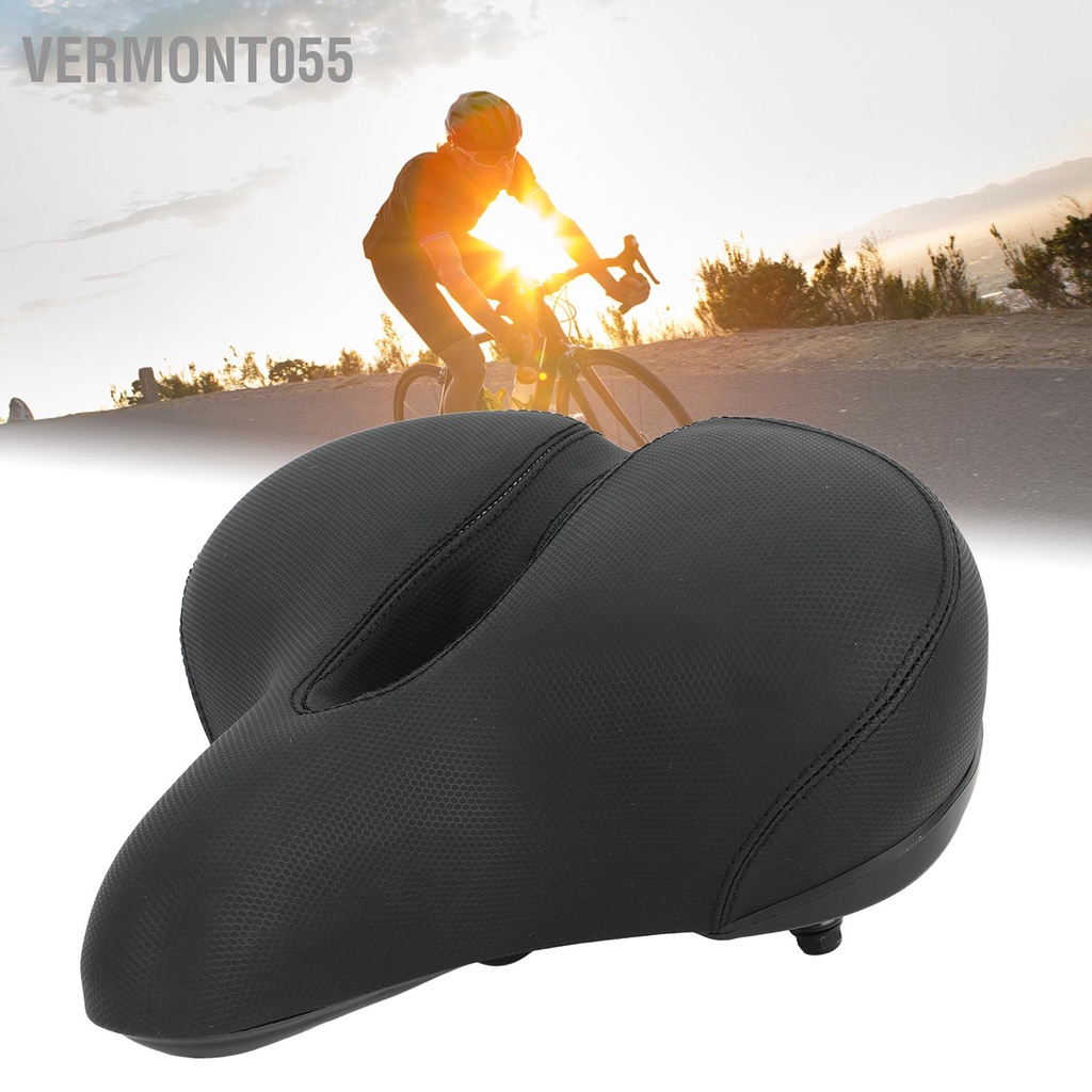 Có thể bán buôn Yên Xe Đạp Mở Rộng Thoải Mái Chống Nước Sốc Cho Nam Nữ Màu Đen Vermont055 Hàng giao ngay