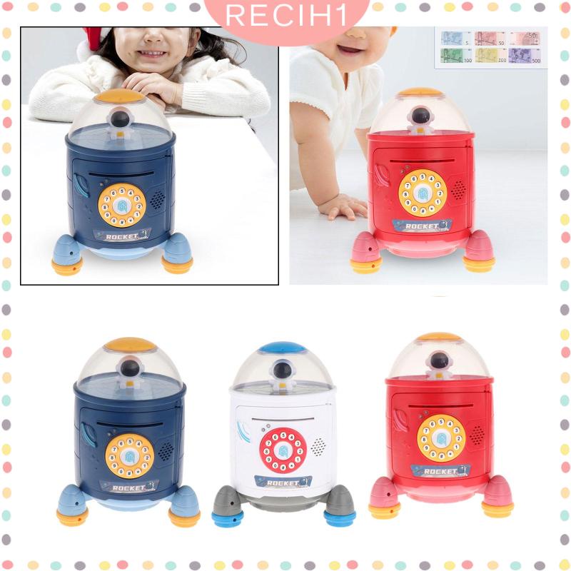 Hộp Đựng Tiền Tiết Kiệm Có Mật Khẩu Tự Động Giáo Dục Cho Bé