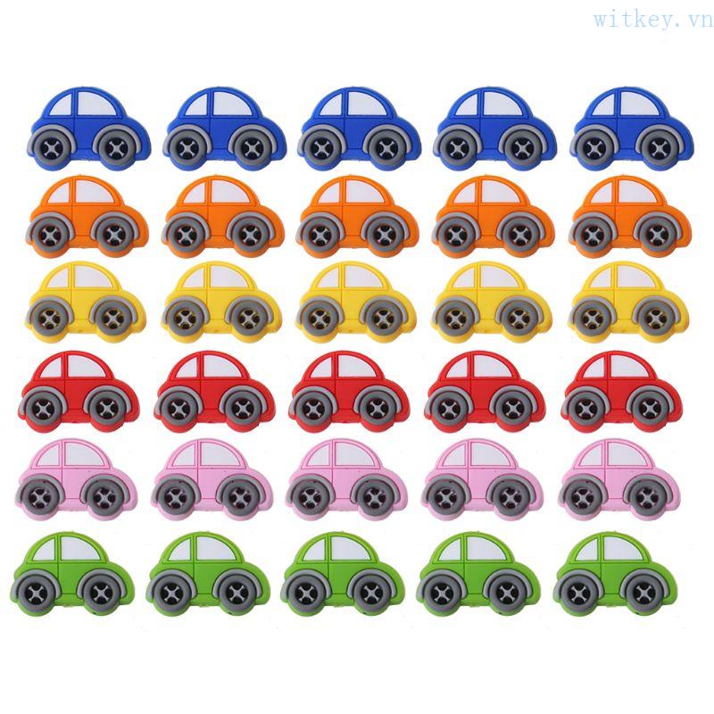 Hạt Silicon Hình Xe Hơi Hoạt Hình Dùng Làm Móc Khóa DIY