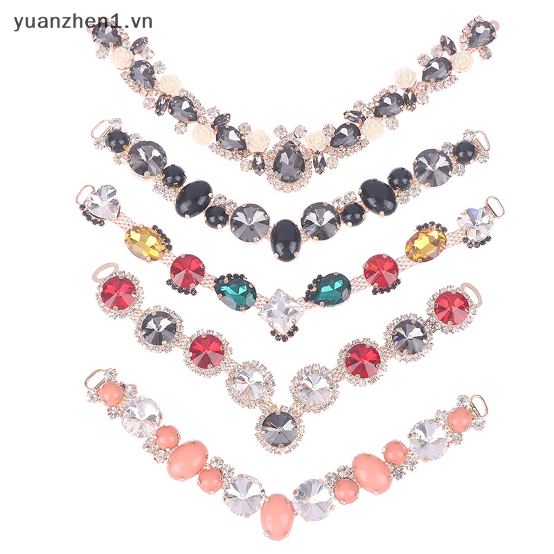 1 Khóa Dây Xích Đính Đá Trang Trí Giày Bikini DIY