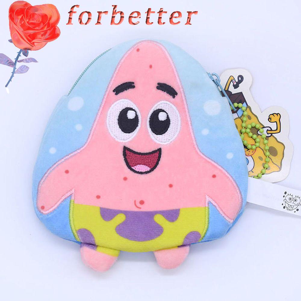 Ví Đựng Tiền Xu / Chìa Khóa Mini Bằng Vải Bông Có Khóa Kéo Họa Tiết Hoạt Hình Dễ Thương