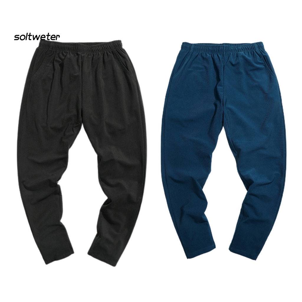 Quần Dài Dáng Suông Rộng Thân Thiện Với Da Phong Cách Đường Phố Nhật Hàn Cho Nam