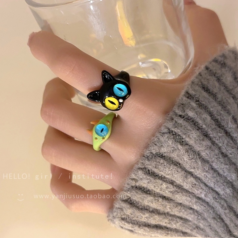 Nhẫn Hình Mèo Dễ Thương Thời Trang 2023 Cho Bé Gái