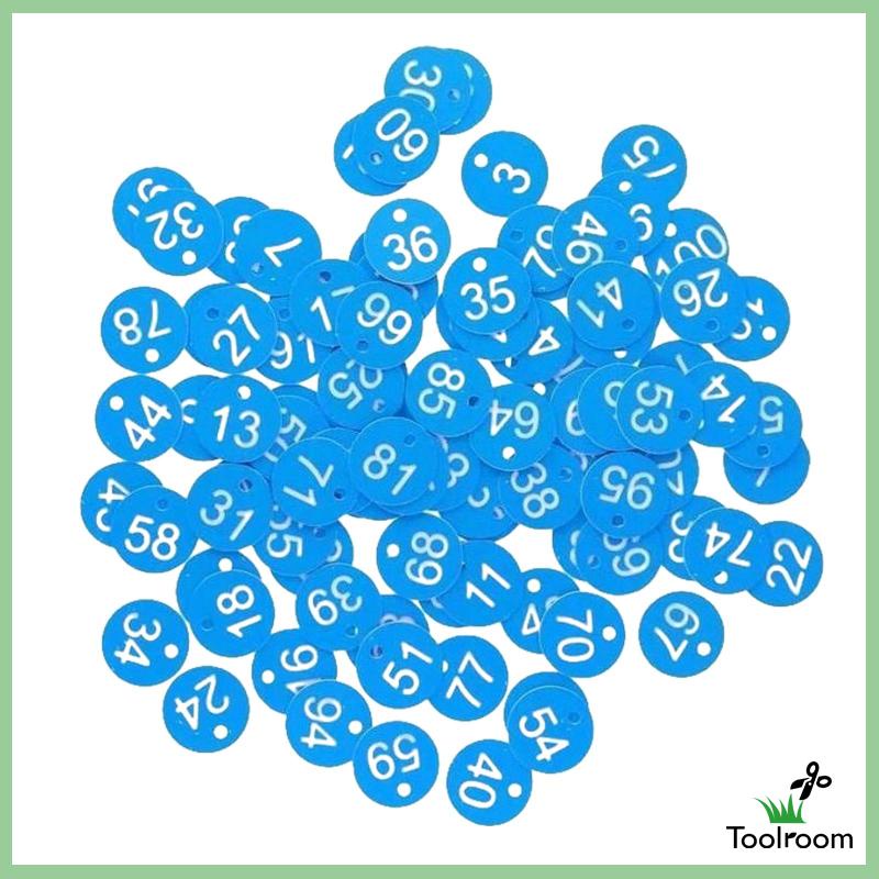 Set 100 Thẻ Đánh Dấu Số Hành Lý Dùng Trong Siêu Thị / Nhà Kho