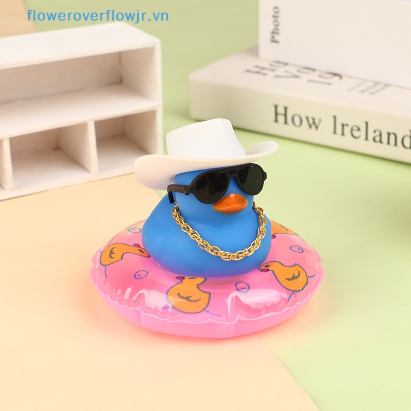 Chú Vịt Cao Su Màu Vàng Dễ Thương Dùng Trang Trí Bảng Điều Khiển Xe Hơi