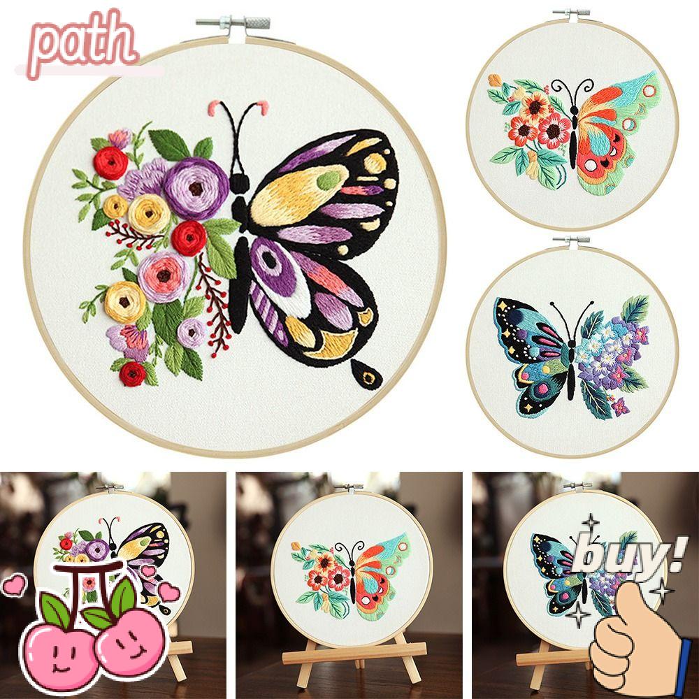 Khung Thêu Hình Hoa Thủ Công DIY Dành Cho Người Mới Bắt Đầu