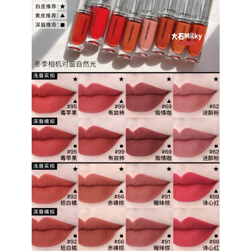 Mac Son Kem Màu Lì Hình Viên Đạn Khóa Màu Mới 2023 4ml