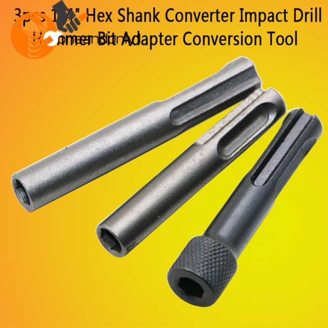 Bộ 3 Đầu Chuyển Đổi Mũi Khoan Điện Lục Giác Sds Chuyên Dụng