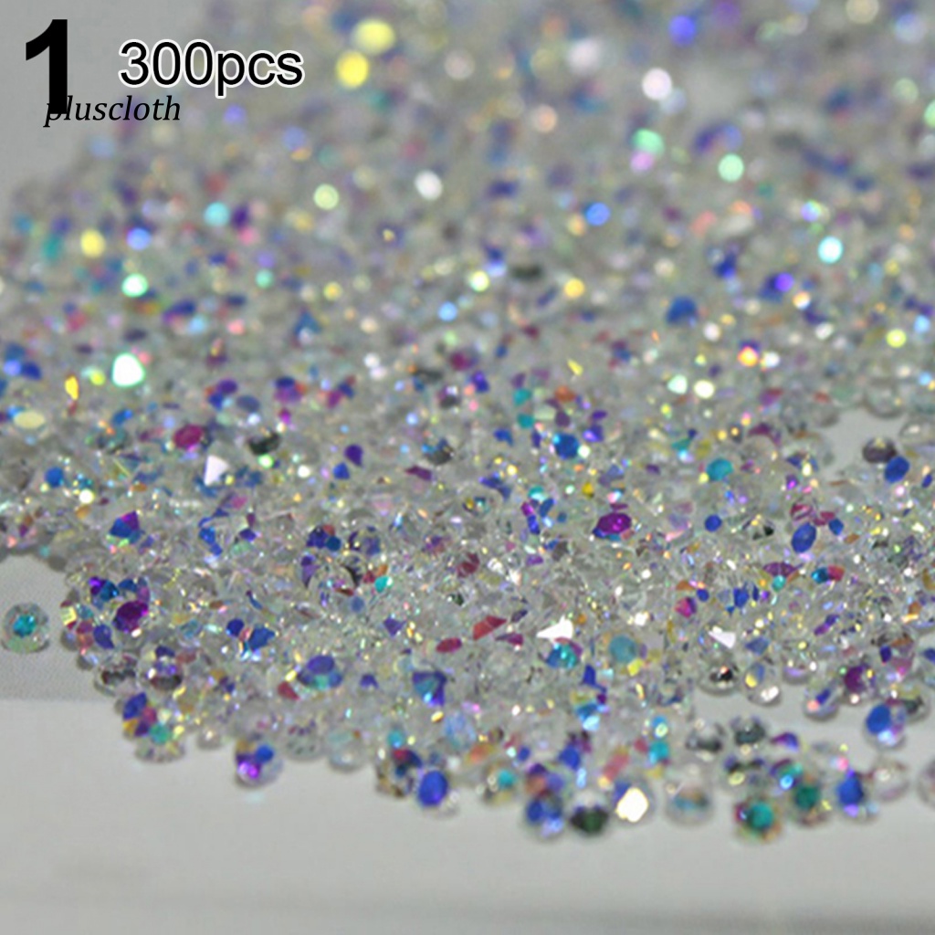 Hộp 300 Hạt Đá 3D Lấp Lánh 1.2mm Tự Trang Trí Móng Tay