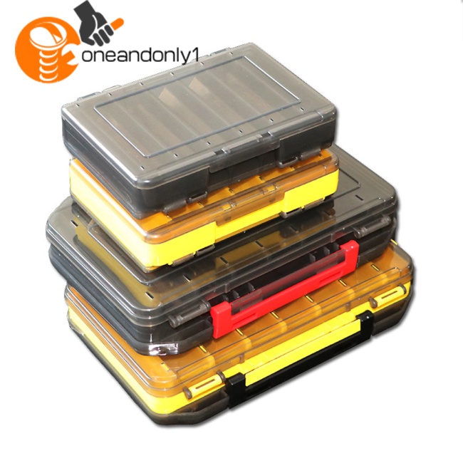 Hộp Đựng Mồi Câu Cá Bằng Nhựa Hai Mặt 12 14