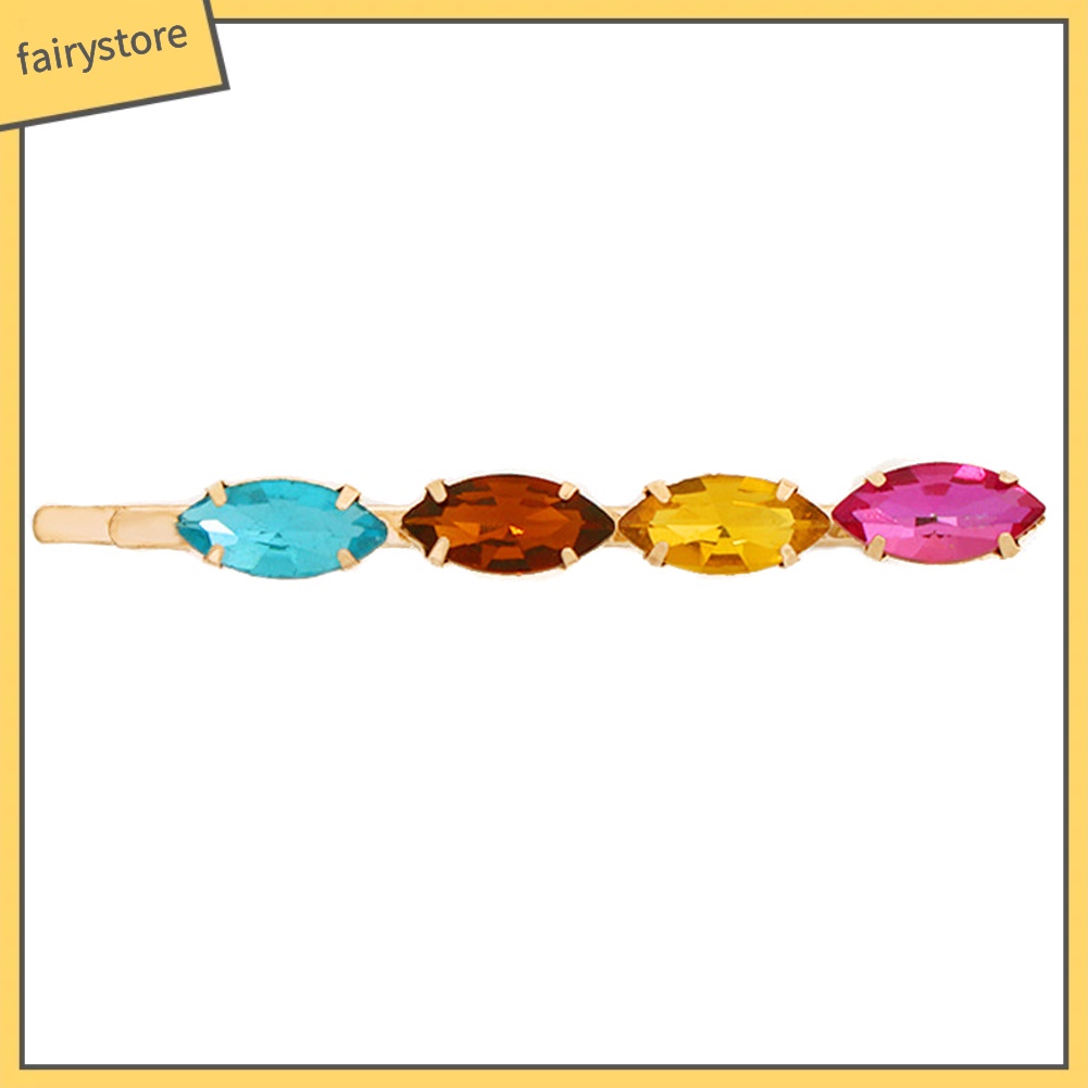 Set 3 Kẹp Tóc Hình Quả Dứa Đính Đá Nhiều Màu Sắc Cho Nữ