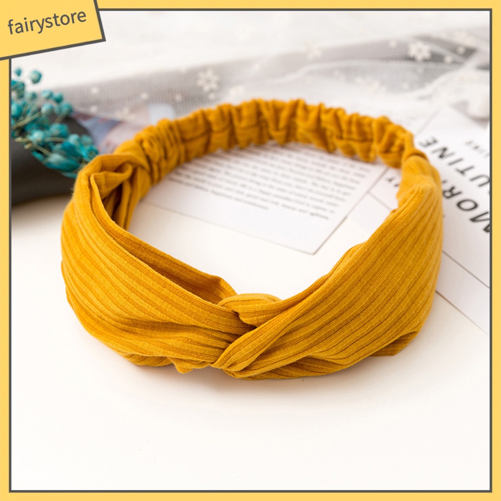 Băng Đô Thắt Nút Chéo Thời Trang Cho Nữ