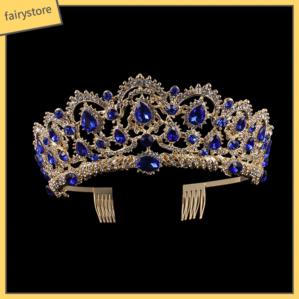 Cài Tóc Hình Vương Miện Đính Đá Sang Trọng Cho Nữ