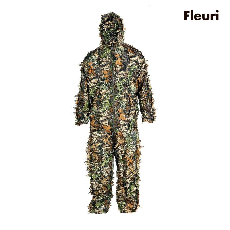 Bộ Đồ Hóa Trang Ghillie Có Mũ Trùm Thoáng Khí Cho Trò Chơi Ngoài Trời