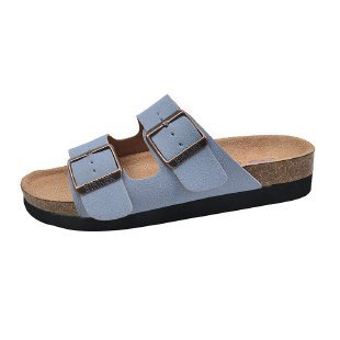 Duoya Tóc Thẳng ~ [Hàng Có Sẵn] Giày Sandal Birken Đế Dày Bằng Da Mềm Có Khóa Kim Loại Dành Cho Nữ Miễn Phí Vận Chuyển