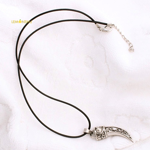 Vòng cổ Nanh SóI BằNg ThéP Titan ThờI Trang