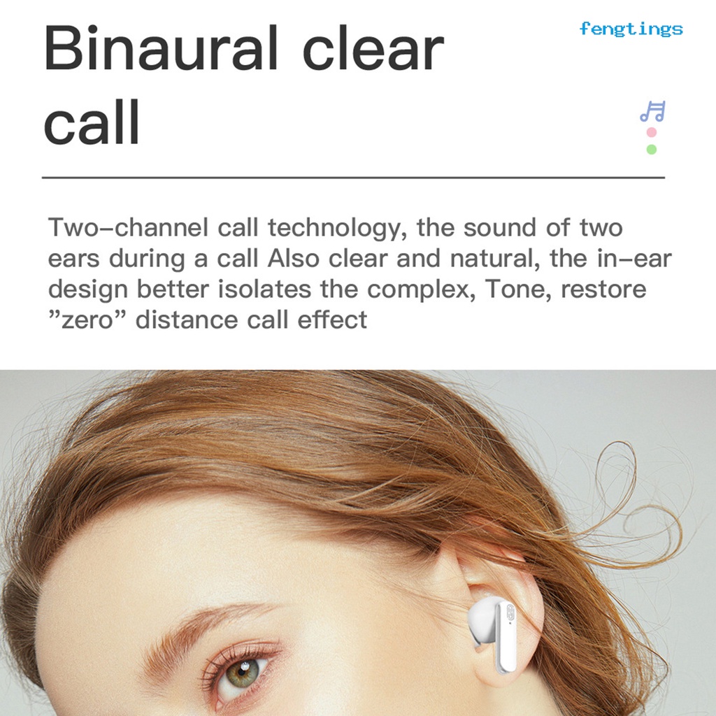 1 Bộ Tai Nghe Nhét Trong Y113 Không Dây Bluetooth 5.0 HiFi Giảm Tiếng Ồn Có Hộp Sạc