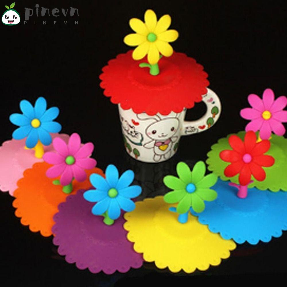 Set 3 Nắp Đậy Cốc Trà / Cà Phê / Sữa Bằng Silicone Chịu Nhiệt