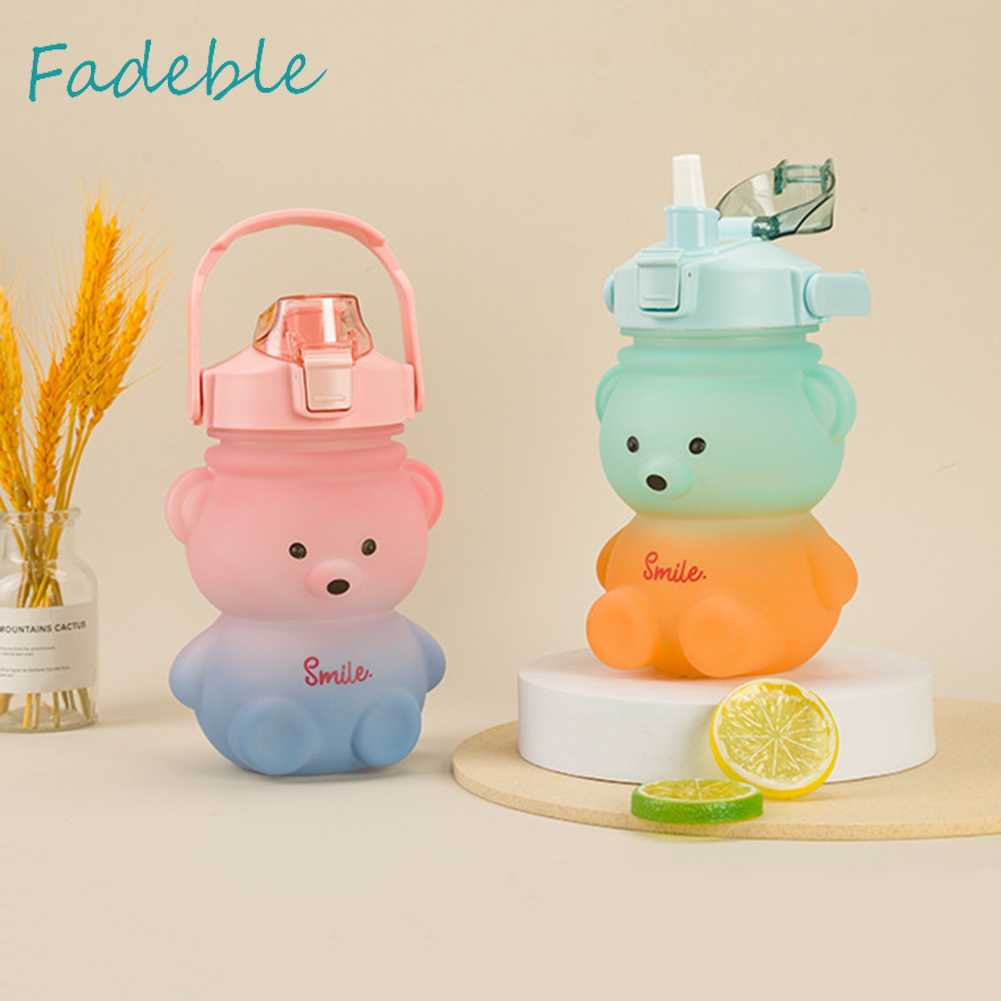 Bình Nước Thể Thao 1300ML + 350ML Hình Gấu Dễ Thương