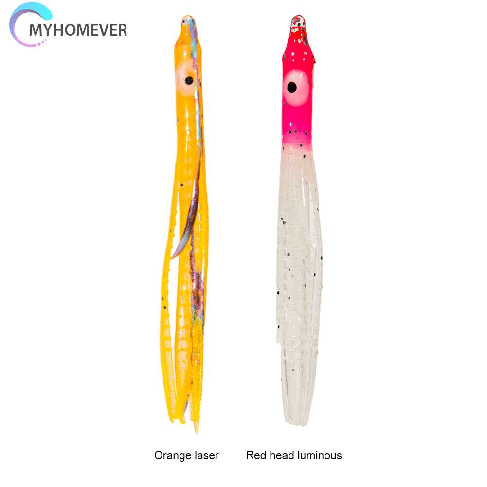 10 Mồi Mực Giả Mềm Phát Sáng Dùng Để Câu Cá