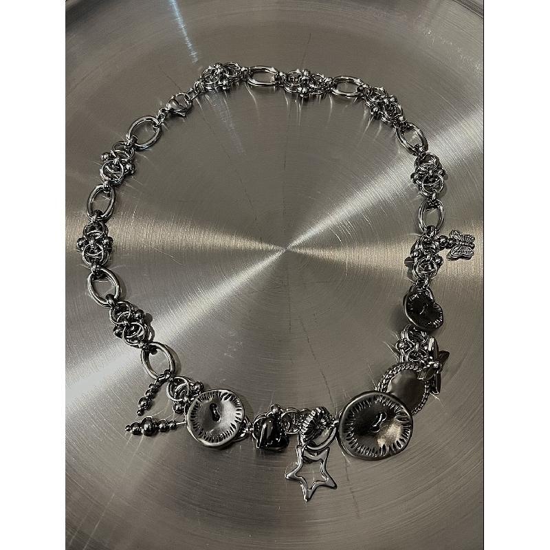 Vòng Cổ Choker Kim Loại Thời Trang Thu Đông Cho Cặp Đôi