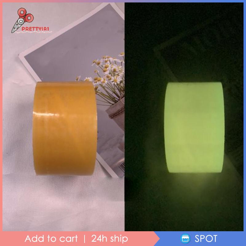 [Prettyia1] 6 Cuộn Băng Dính Bóng Nhiều Màu Sắc Phát Sáng Vui Nhộn