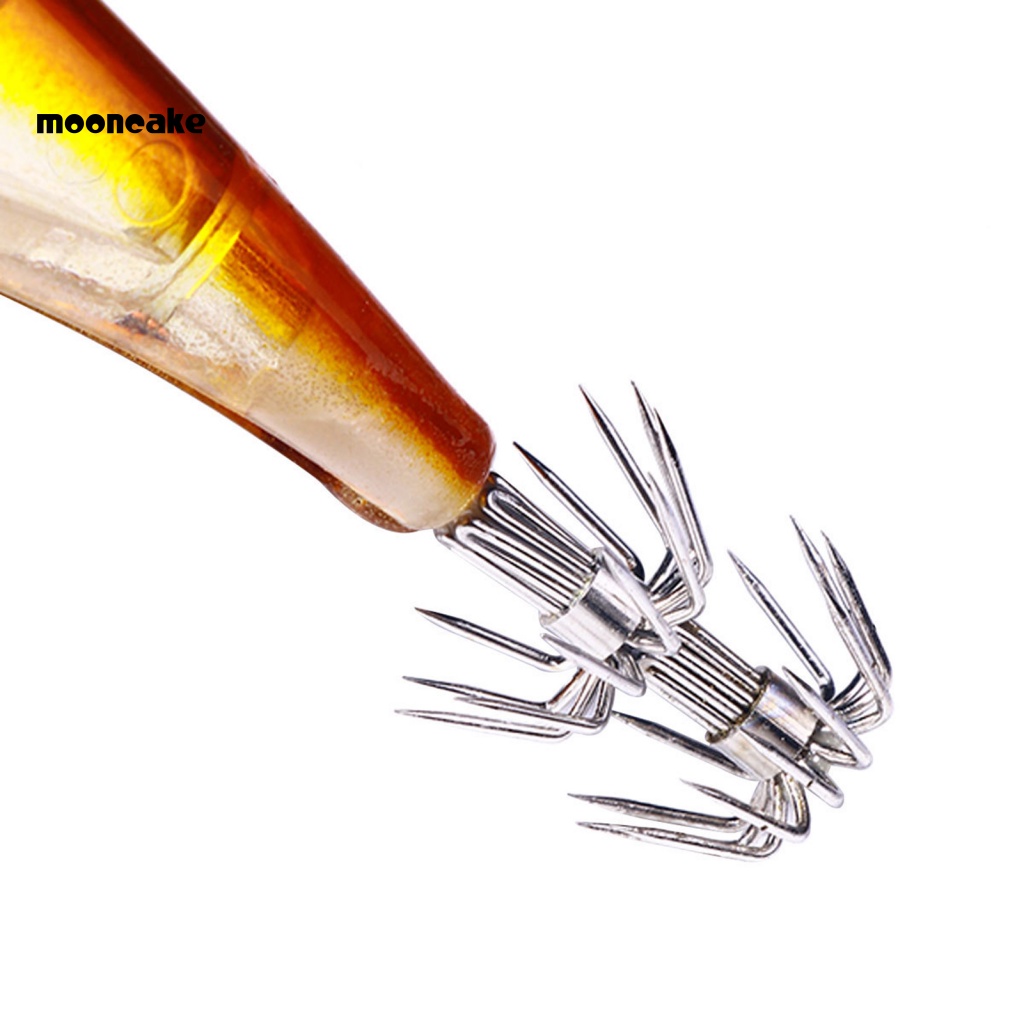 &lt; Mooncake &gt; Mồi Câu Cá Giả Hình Tôm Nhiều Móc Dễ Lắp Đặt