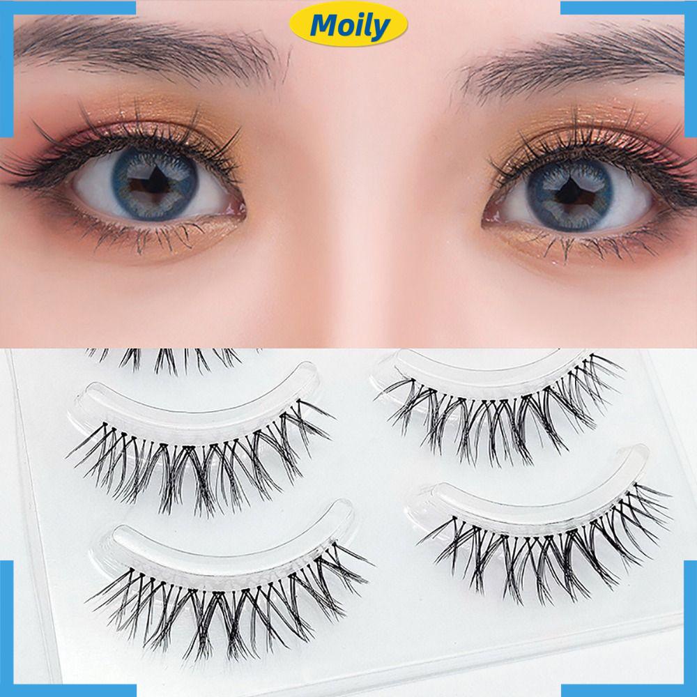 MOILYVN Bộ 5 Cặp Lông Mi Giả Dài Tự Nhiên Thoải Mái Dùng Trang Điểm Hàng Ngày