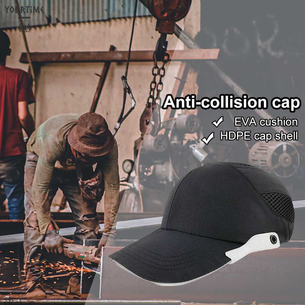 Mũ Lưỡi Trai Kẻ Sọc Phản Quang Siêu Nhẹ Chống Va Chạm