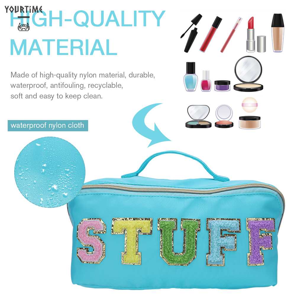 Túi Đựng Mỹ Phẩm Bằng Nylon Sức Chứa Lớn Tiện Dụng Cho Nữ