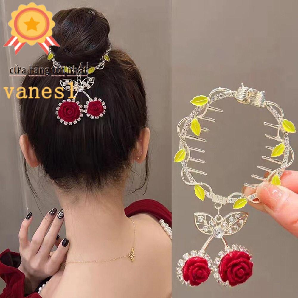 Kẹp Tóc Đuôi Ngựa Cố Định Hình Hoa / Bướm Nhỏ Dễ Thương Làm Quà Tặng Cao Cấp VANES1