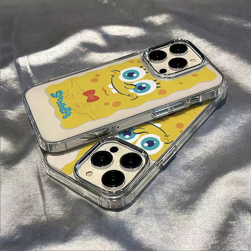 ✅Ốp Điện Thoại Dẻo Họa Tiết Hoạt Hình SpongeBob Dễ Thương Chống Sốc Cho Iphone13Iphone12In Style 8plus Apple 14pro7 max 11 XKHN