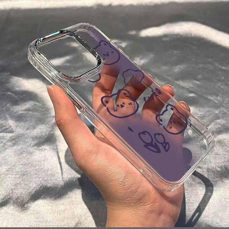 ✅Ốp Điện Thoại Mềm Chống Sốc In Hình Gấu Tulip Cho Iphone 14pro7 max 11Plus 12 / 138 Xj1