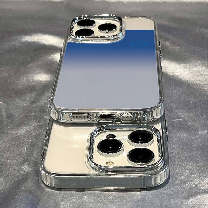 ✅Ốp Điện Thoại Mềm Chống Sốc Họa Tiết Mặt Cười Màu Gradient Cho Iphone 14pro 12 7 11 plus 138 Y7WX