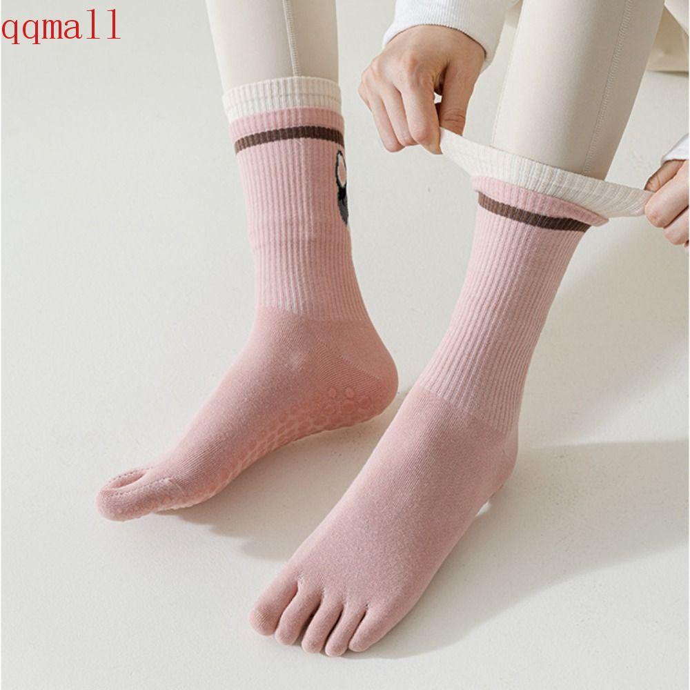 Vớ Cotton Năm Ngón Co Giãn Chống Trượt Thoải Mái Dành Cho Nữ