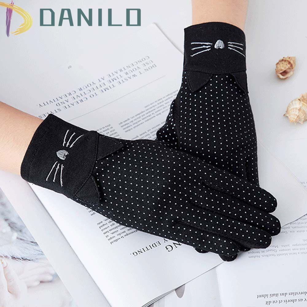 Đôi Găng Tay Chống Nắng Chất Liệu Cotton Co Giãn Tốt Thời Trang Mùa Hè Cho