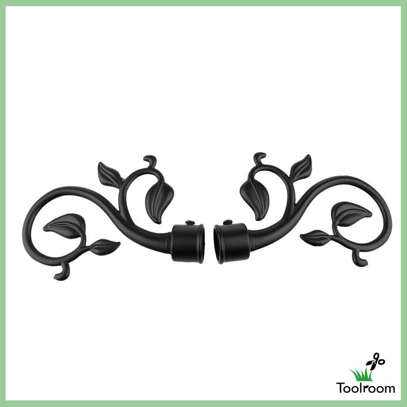 1 Cặp Nắp Đậy Thanh Treo Rèm Trang Trí Hình Vây Cá